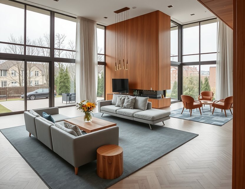 Nachher: Helles Wohnzimmer in Ottensen